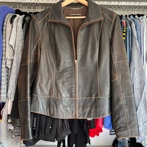 Andrew Marc Leather BomberJacket
